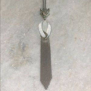 Alexis Bittar Bling Necklace w/Fringe & Lucite